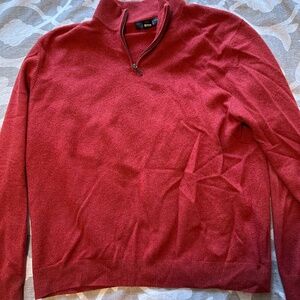 Bloomingdale’s The Men’s Store Cashmere Quarter Zip Sweater
